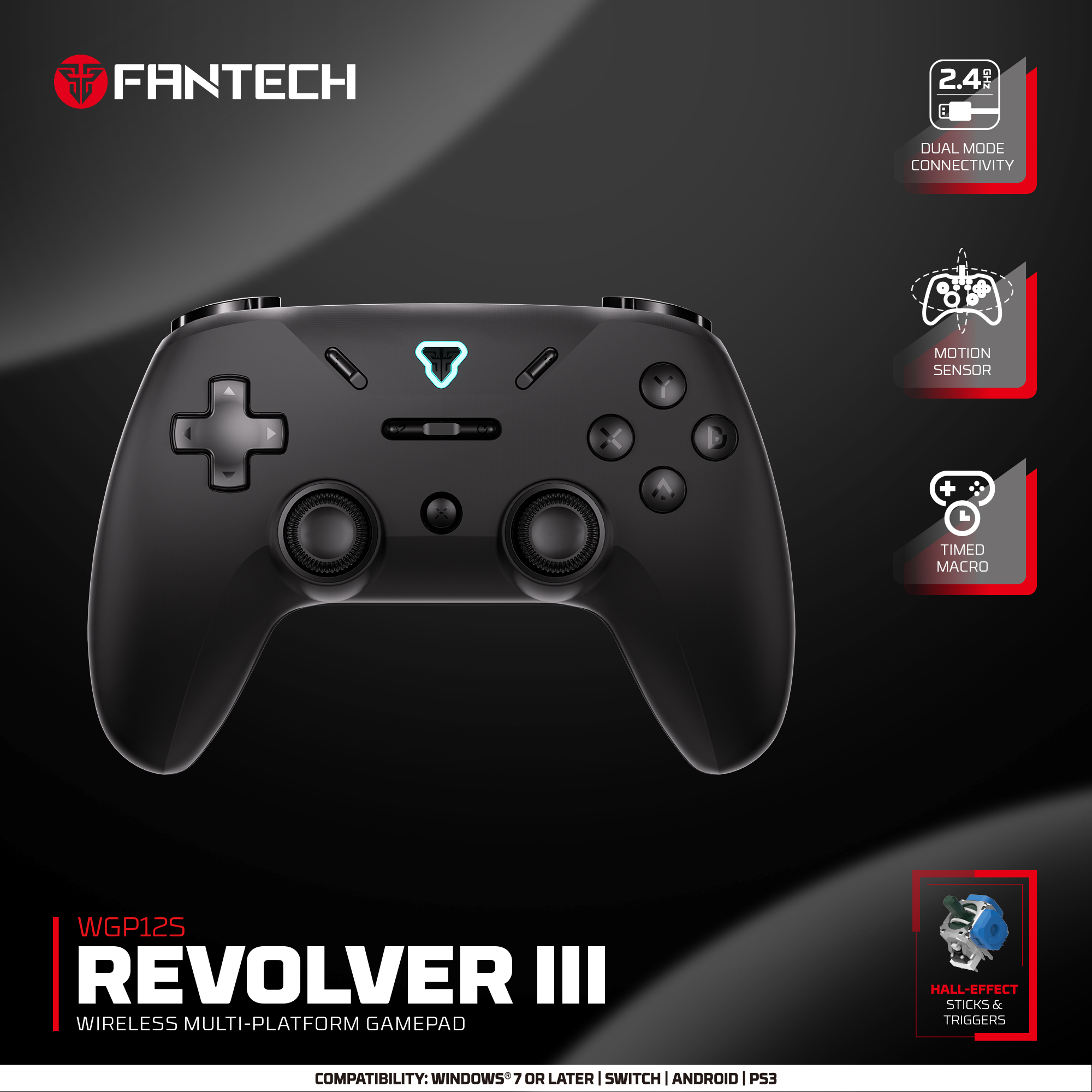 Pc Gaming Emulator - FANTECH REVOLVER III WGP12S Game Controller