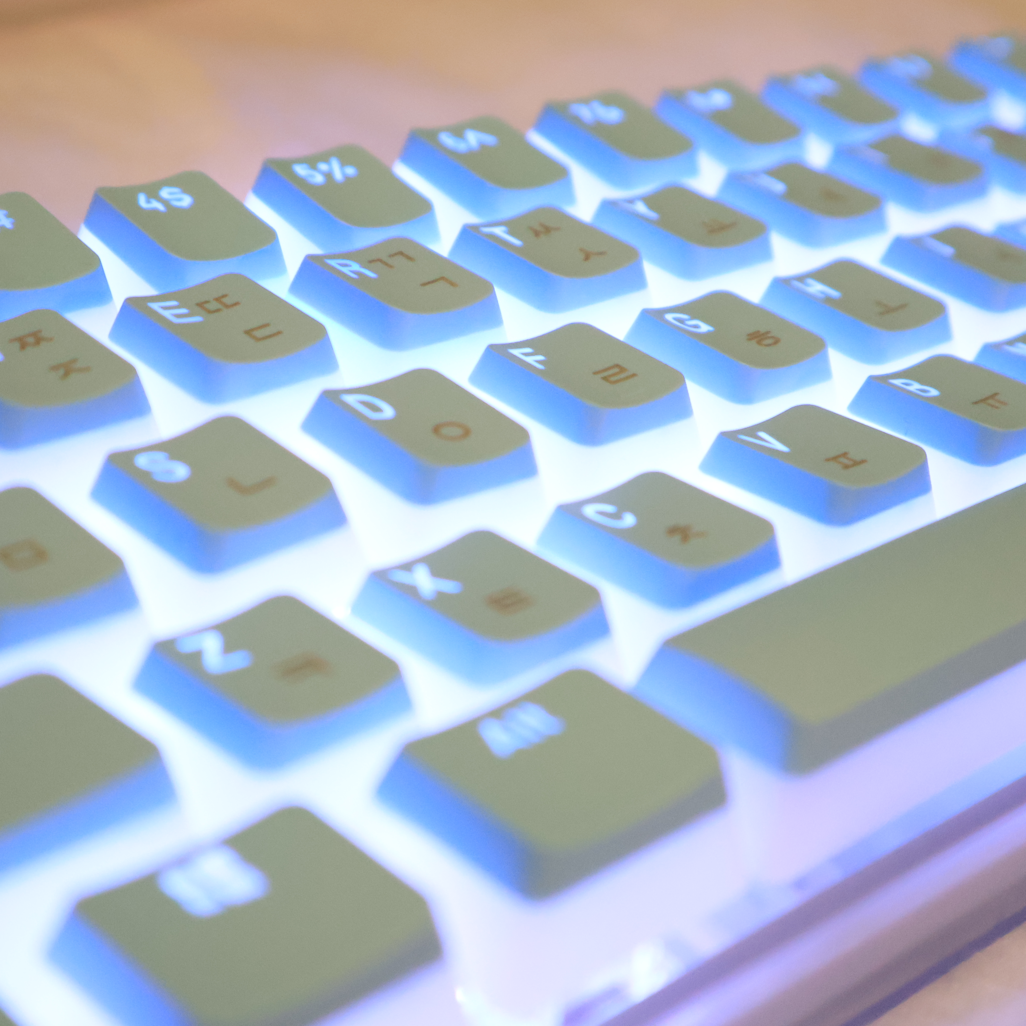 Pc Gaming Pink - Hangul Keycap Korean Layout Keycap Pudding