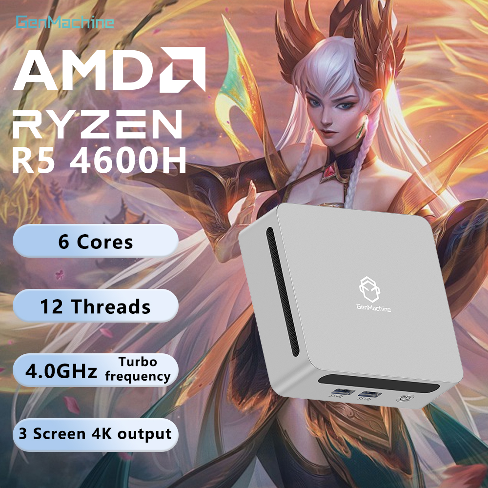 Pc Gaming Amd Ryzen 5 - GenMachine AMD Ryzen 5 4600H 16G+256G