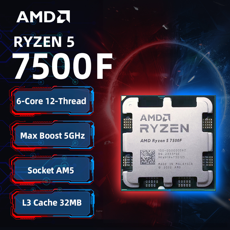 Pc Gaming Amd Ryzen 5 - AMD Ryzen 5 7500F CPU AMD