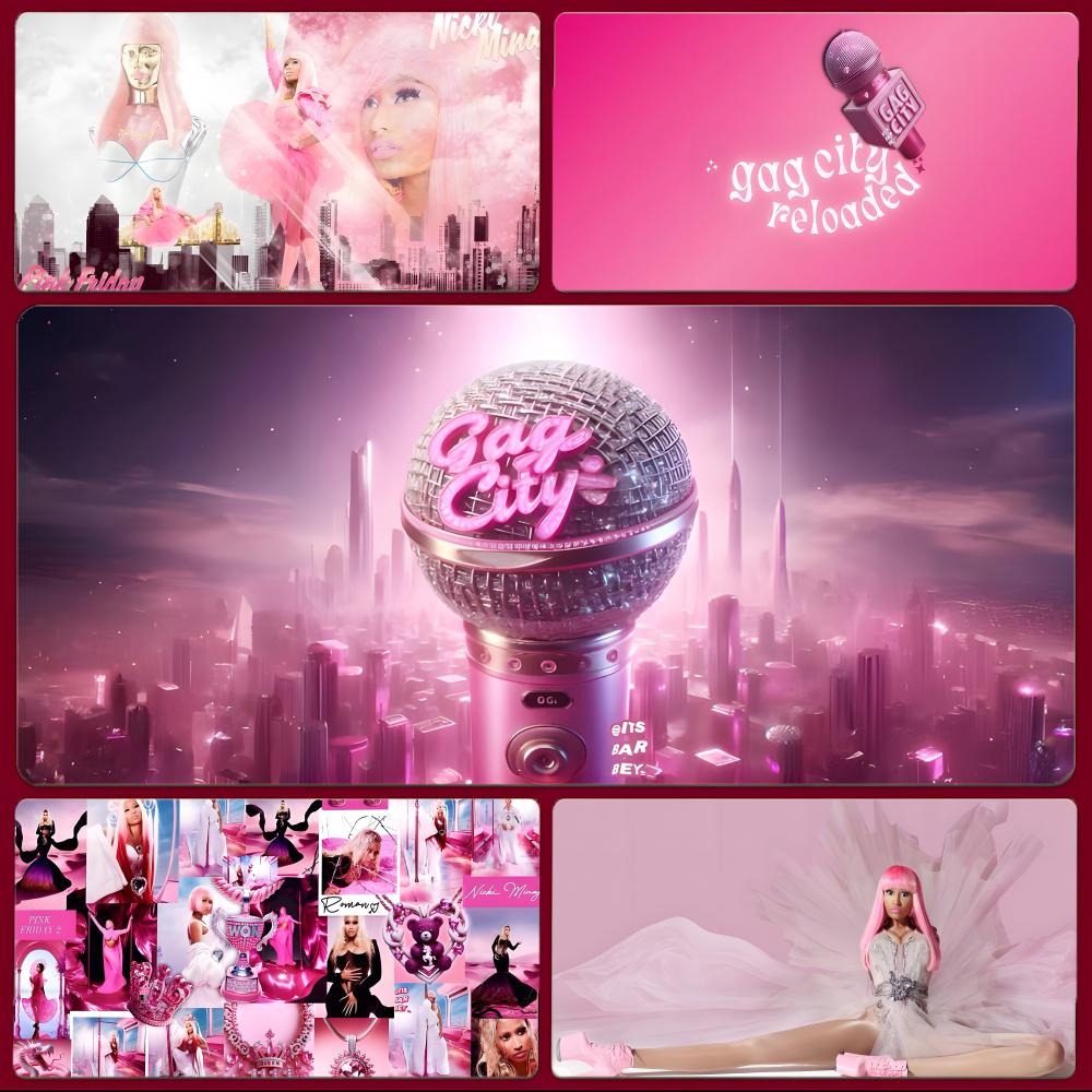 Pc Gaming Icon - singer iconic N-Nicki Minaj Mouse Pad