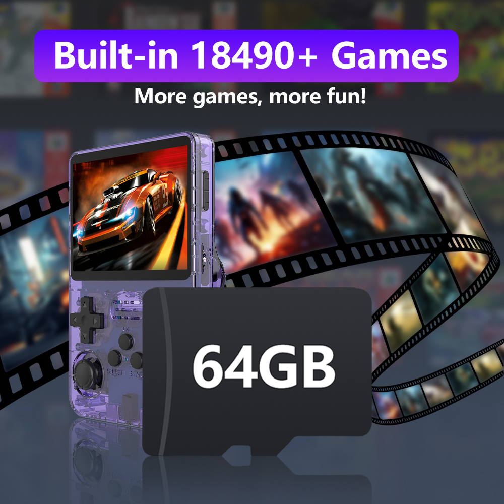 64GB Game Card for R36S Retro  - مراجعة Pc Gaming Emulator وسعره