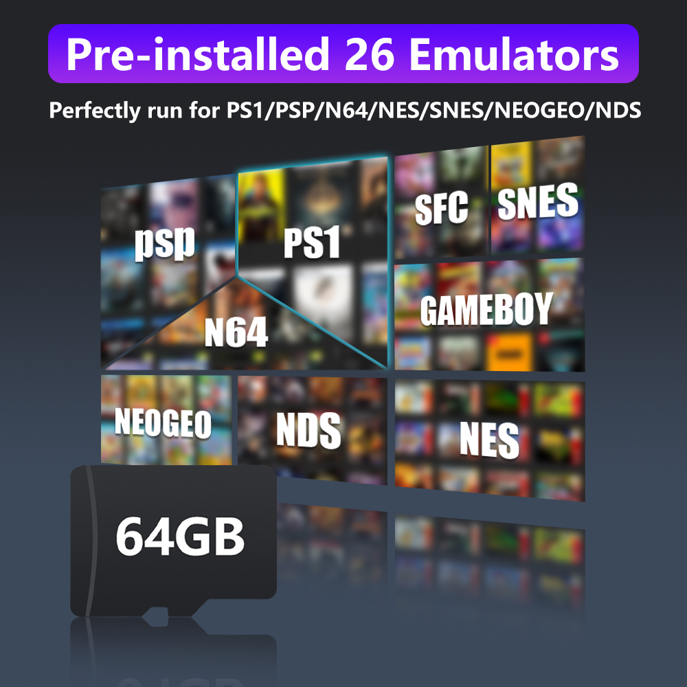64GB Game Card for R36S Retro  - مراجعة Pc Gaming Emulator وسعره