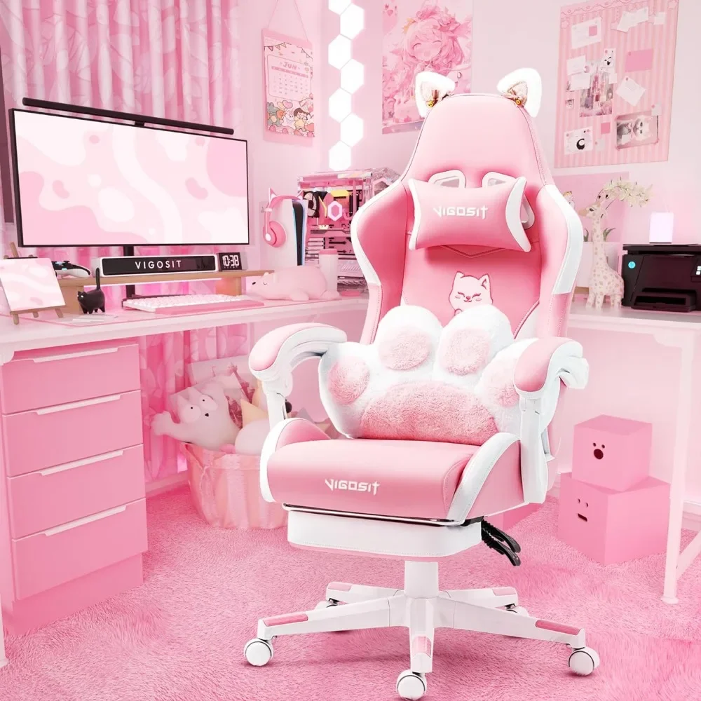 Computer Armchair Reclining PC - مراجعة Pc Gaming Pink وسعره