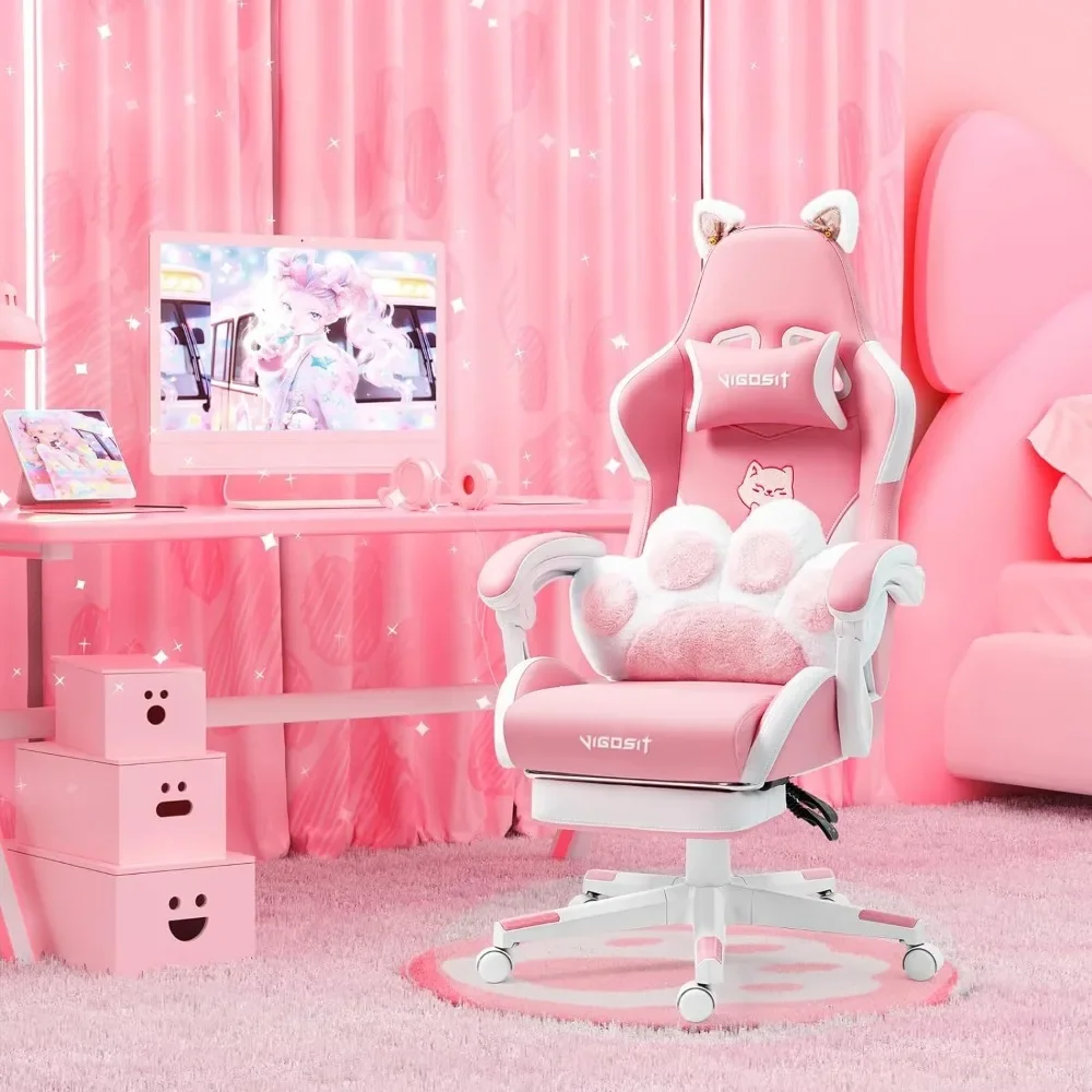 Computer Armchair Reclining PC - مراجعة Pc Gaming Pink وسعره