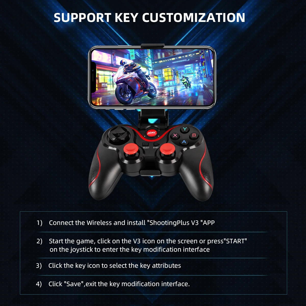 GAMINJA Wireless Bluetooth Gam - مراجعة Pc Gaming Emulator وسعره