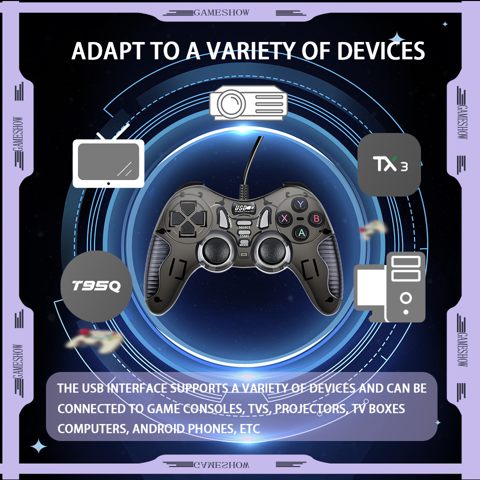 Wired Game Controller With Dua - مراجعة Pc Gaming Emulator وسعره