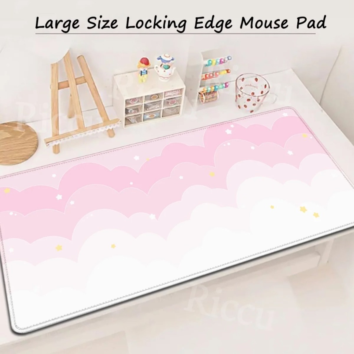 Pink Pastel Clouds Extended Mo - مراجعة Pc Gaming Pink وسعره