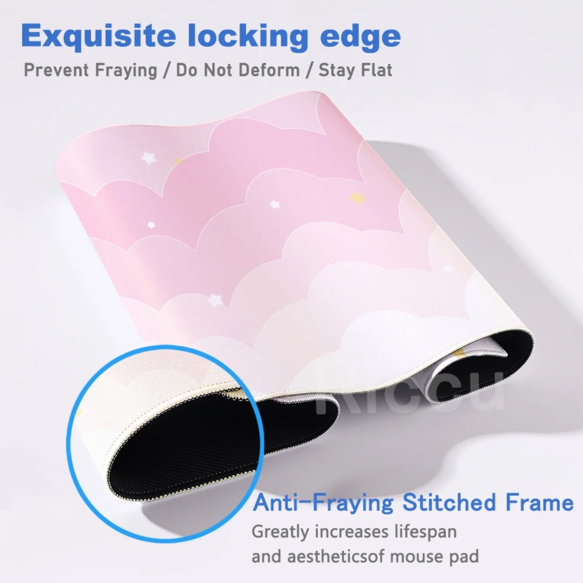 Pink Pastel Clouds Extended Mo - مراجعة Pc Gaming Pink وسعره