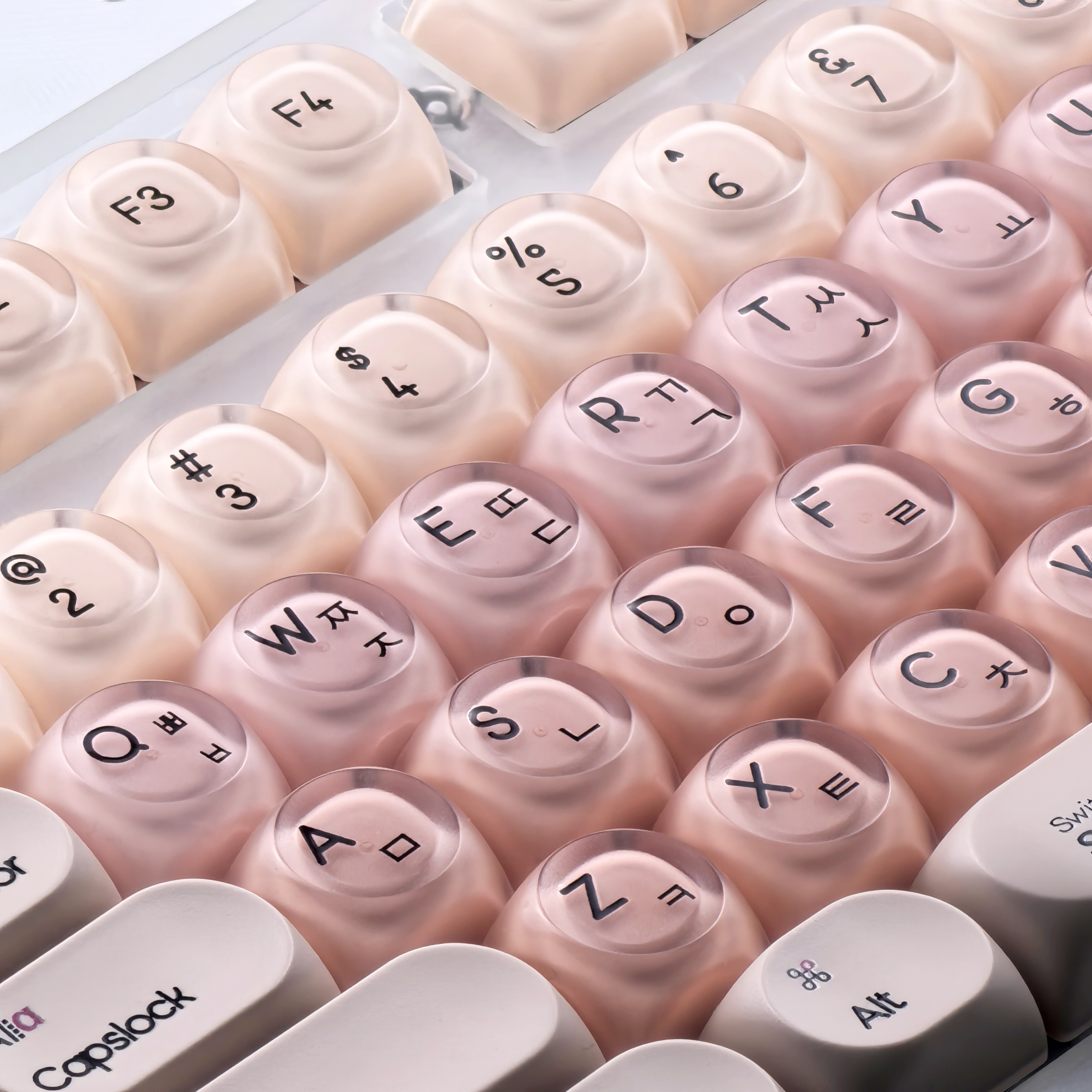 MAIMOOO Pink Korean Keycaps Li - مراجعة Pc Gaming Pink وسعره