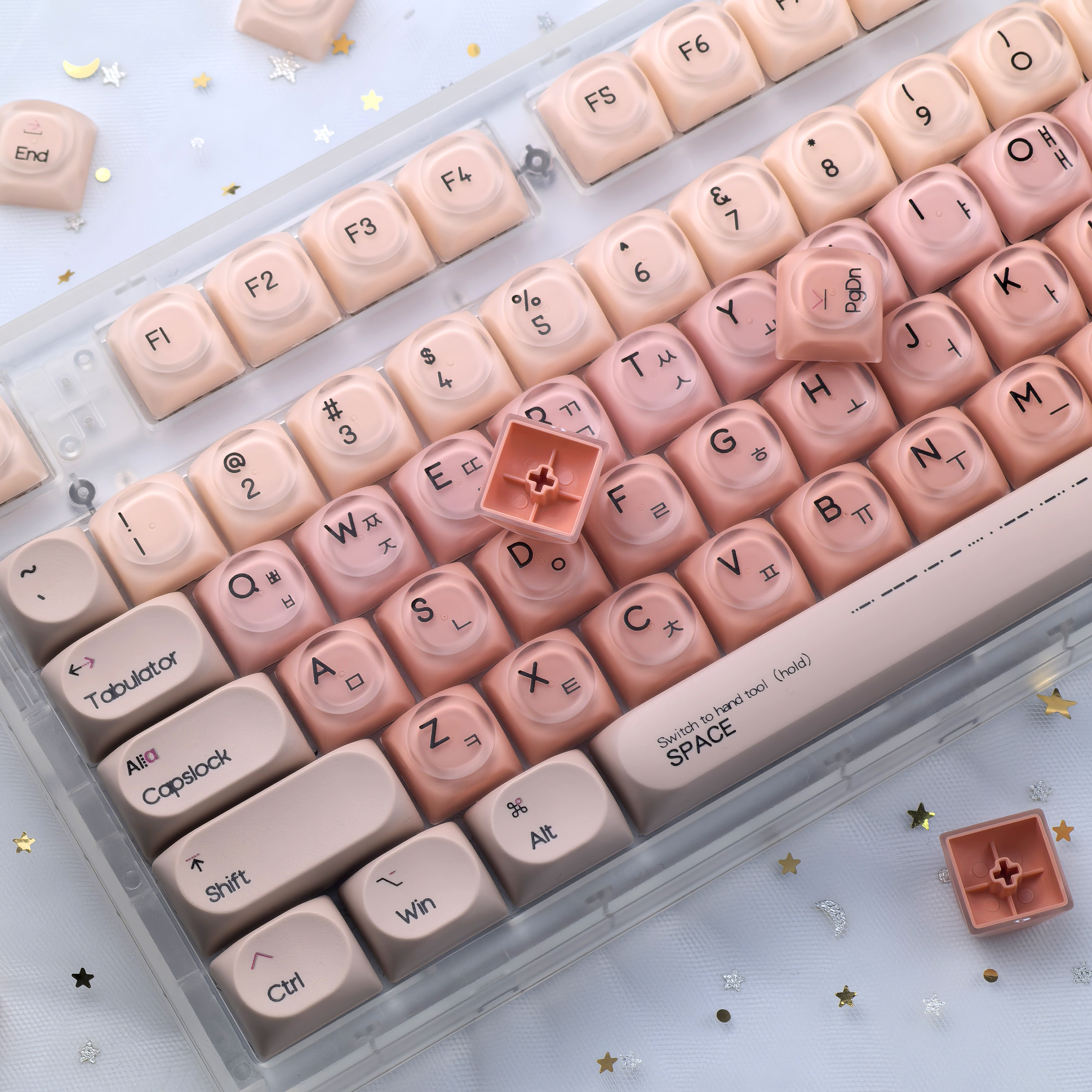 MAIMOOO Pink Korean Keycaps Li - مراجعة Pc Gaming Pink وسعره