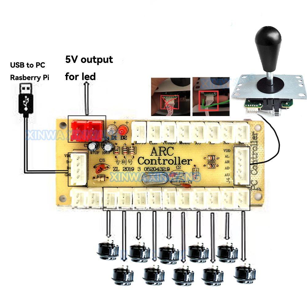 Arcade Joystick Copy SANWA Gam - مراجعة Pc Gaming Emulator وسعره