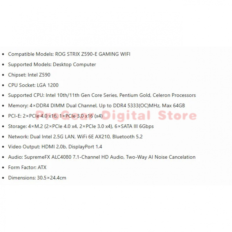 for ASUS ROG STRIX Z590-E GAMI - مراجعة Pc Gaming Amd Ryzen 5 وسعره
