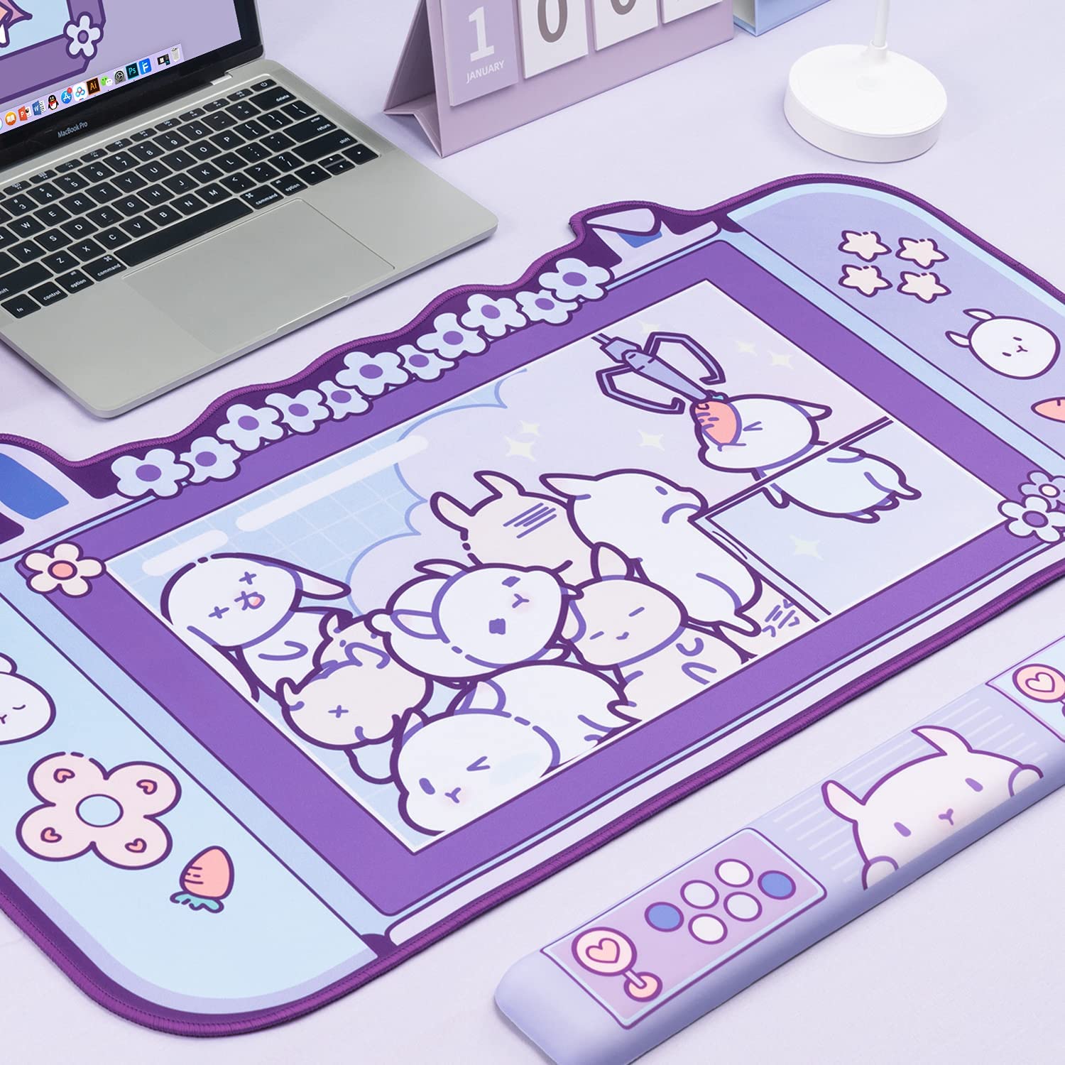 Large Kawaii Gaming Mouse Pad  - مراجعة Pc Gaming Pink وسعره