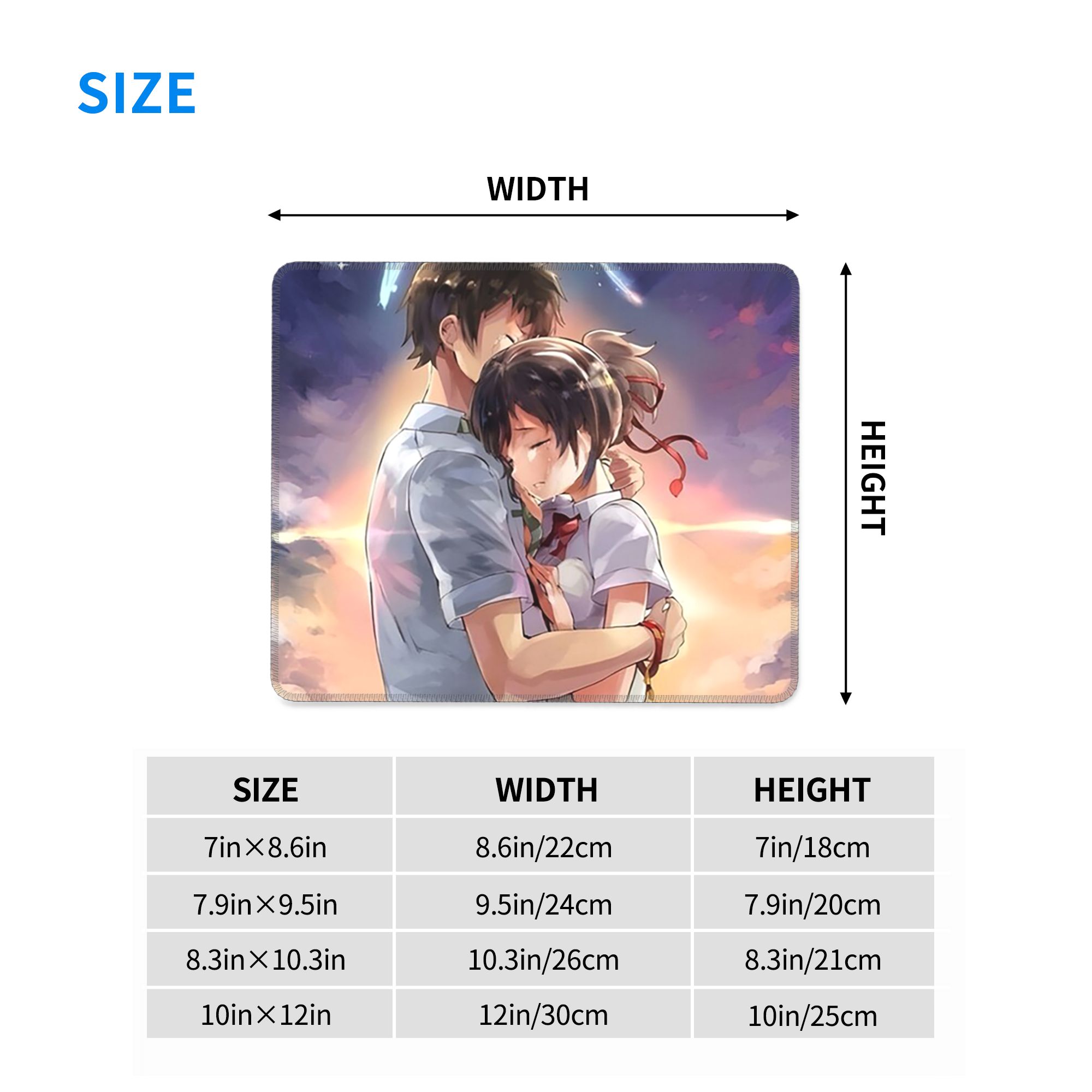 Japanese Anime Your Name Mouse - مراجعة Pc Gaming Names وسعره