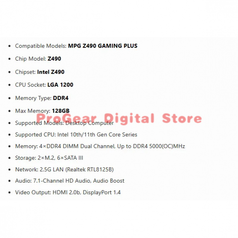 for MSI MPG Z490 GAMING PLUS L - مراجعة Pc Gaming Amd Ryzen 5 وسعره
